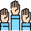 Raise hand Ikona 64x64