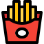 French fries icon 64x64