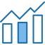 Bars chart icon 64x64
