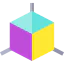 3d cube ícone 64x64