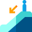 Escalator down icon 64x64