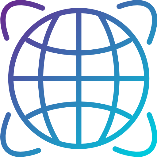 Globe grid icon