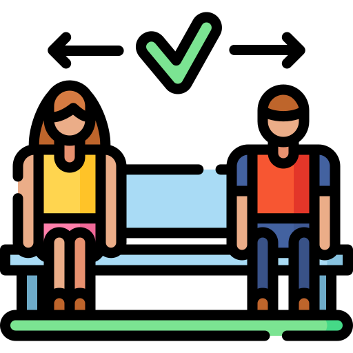 Keep distance icon
