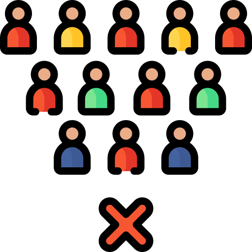 Avoid crowds icon