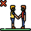 No handshake ícono 64x64