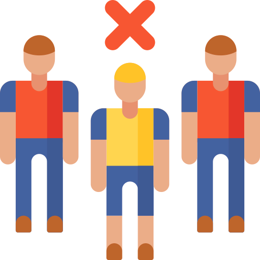Avoid crowds icon