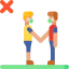 No handshake ícono 64x64