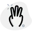 Three fingers icon 64x64