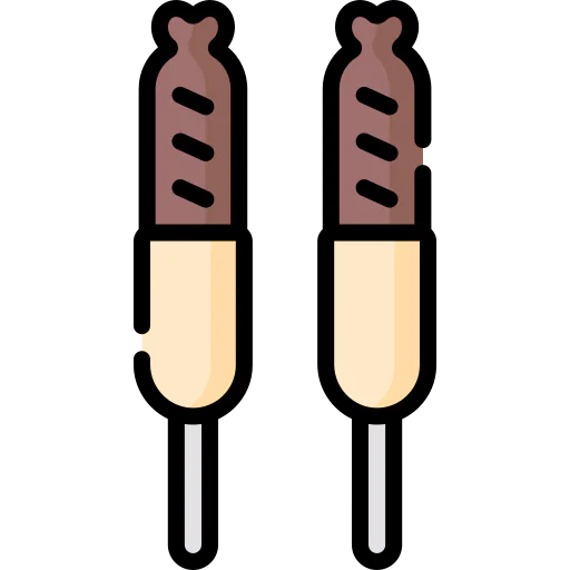 Corn dog icon