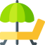 Sunbed icon 64x64