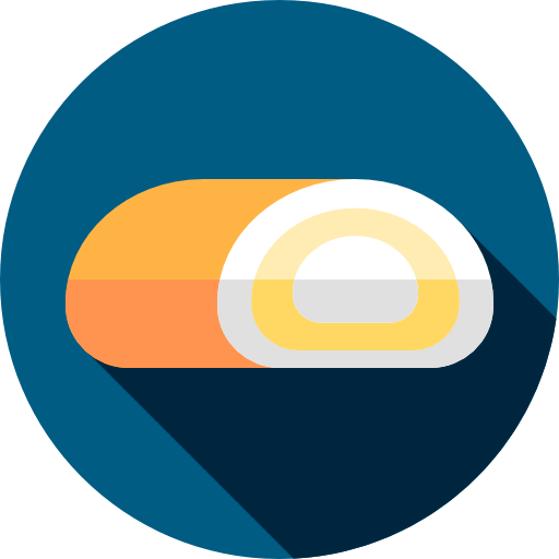 Roll cake icon