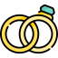 Wedding rings icon 64x64