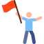 Waving flag アイコン 64x64