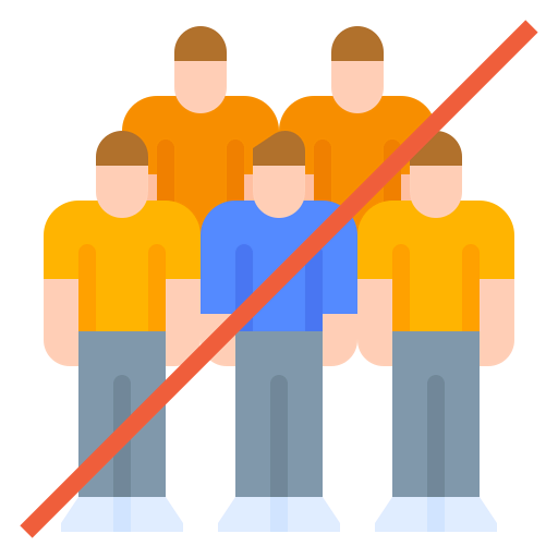 Avoid crowds icon