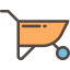 Wheelbarrow icon 64x64