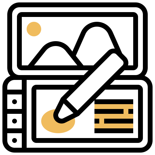 Drawing tablet icon