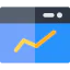 Line chart icon 64x64