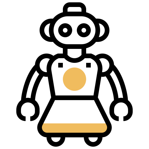 Robot assistant icon