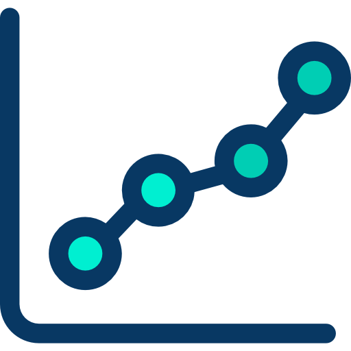 Line chart icon