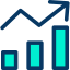 Bar chart icon 64x64