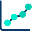 Line chart icon 64x64