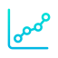 Line chart icon 64x64