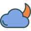 Cloudy night icon 64x64