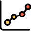 Line chart icon 64x64