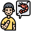 Food allergy icon 64x64