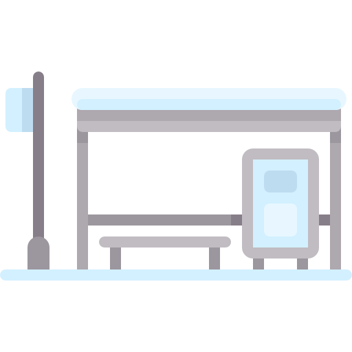 Bus stop icon