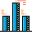 Bars chart icon 64x64