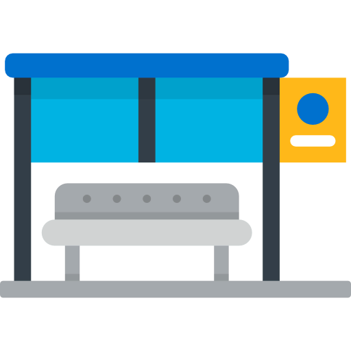 Bus stop icon