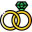 Wedding rings icon 64x64