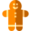 Gingerbread man icon 64x64