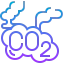 Carbon dioxide icon 64x64