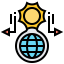 Greenhouse effect icon 64x64