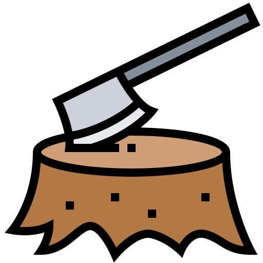 Tree stump icon