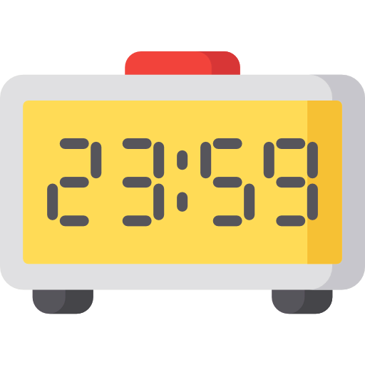 Digital clock icon