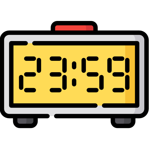 Digital clock icon