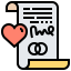 Marriage certificate icon 64x64