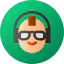 Disc jockey icon 64x64