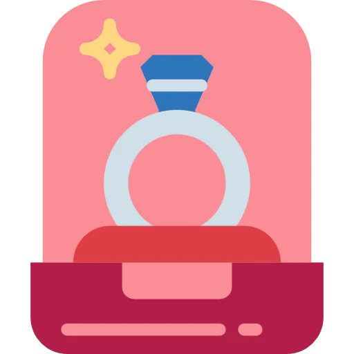Diamond ring icon
