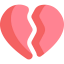 Broken heart icon 64x64