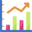 Bar chart icon 64x64