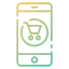 Mobile shopping ícone 64x64