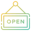 Open sign ícone 64x64