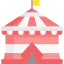 Цирковая палатка иконка 64x64
