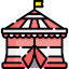 Цирковая палатка иконка 64x64