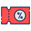Coupon Ikona 64x64