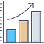 Bar graph icon 64x64